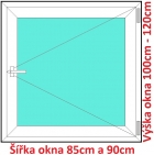 Plastov okna O SOFT rka 85 a 90cm x vka 100-120cm